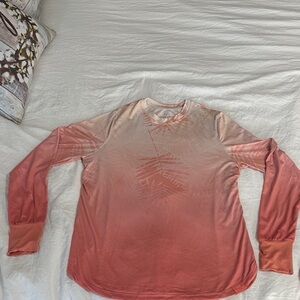 Realtree Fishing Coral Ombre Long Sleeve Palm-Print Tee